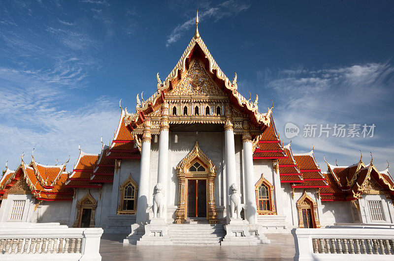 大理石寺庙(Wat Benchamabophit)，曼谷，泰国。